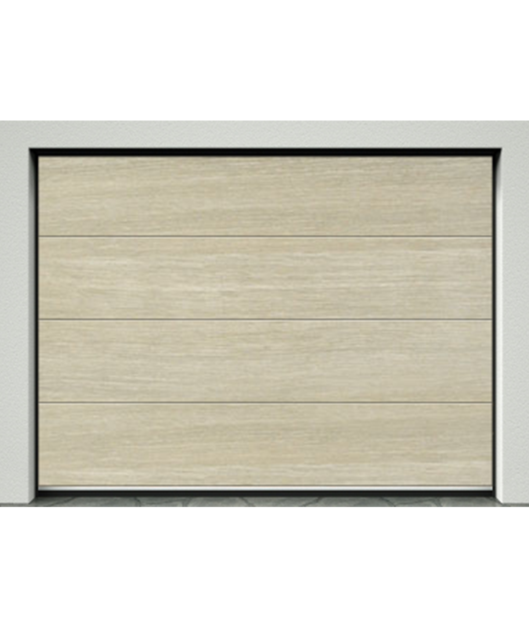 Brama garażowa dąb bielony