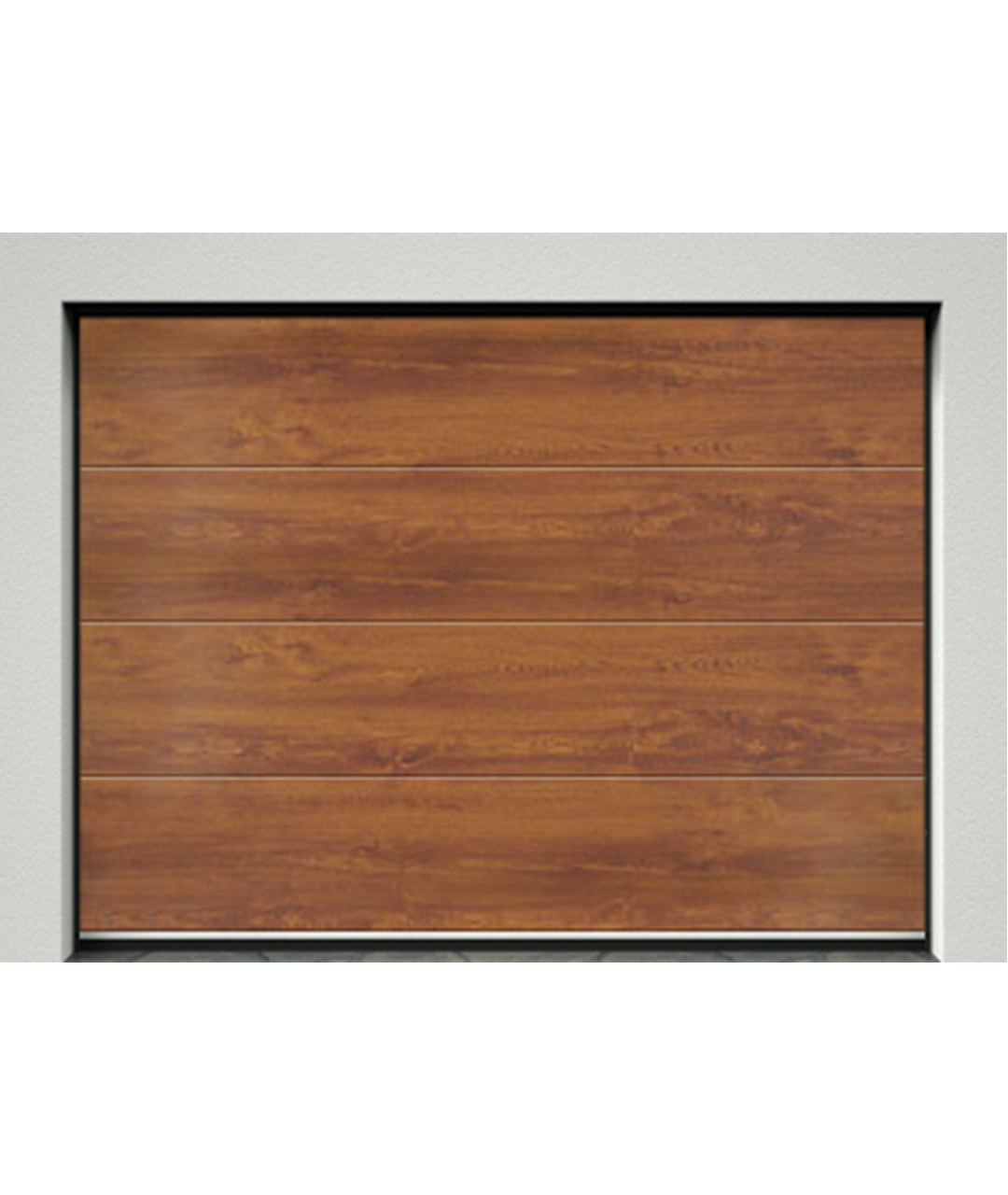 Brama garażowa gładka złoty dąb